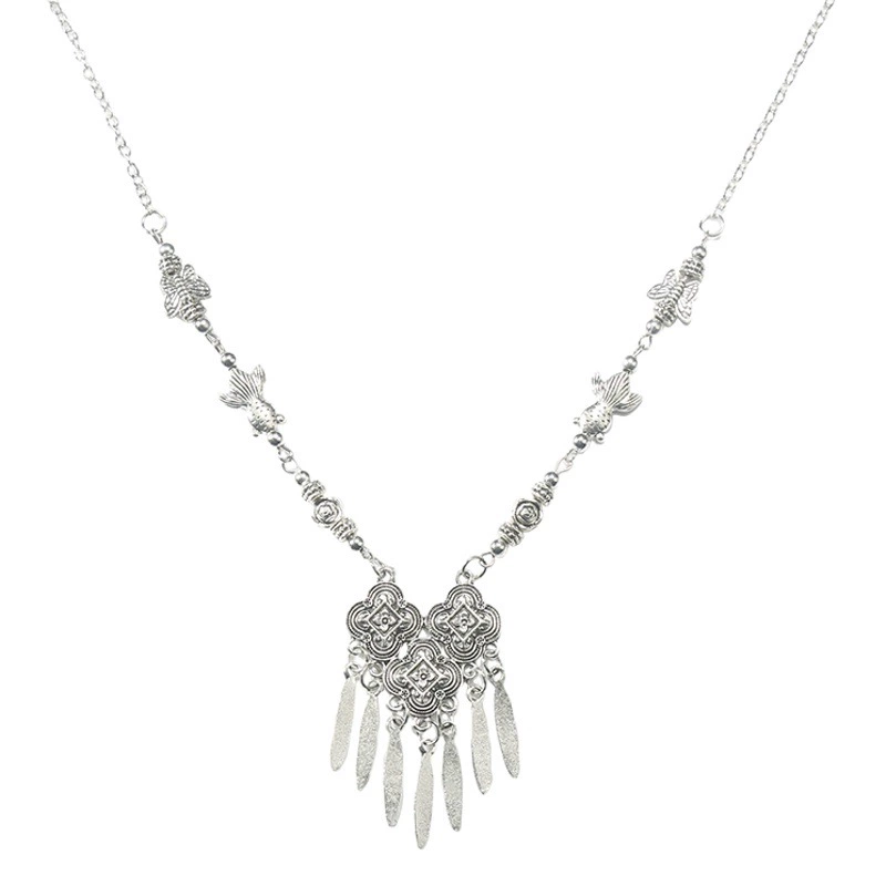 Тибетский Ретро головной убор с кисточками ручной работы в этническом стиле путешествия фотография стиль Мори брови падение чужой стиль головной убор антикварное ожерелье для женщин