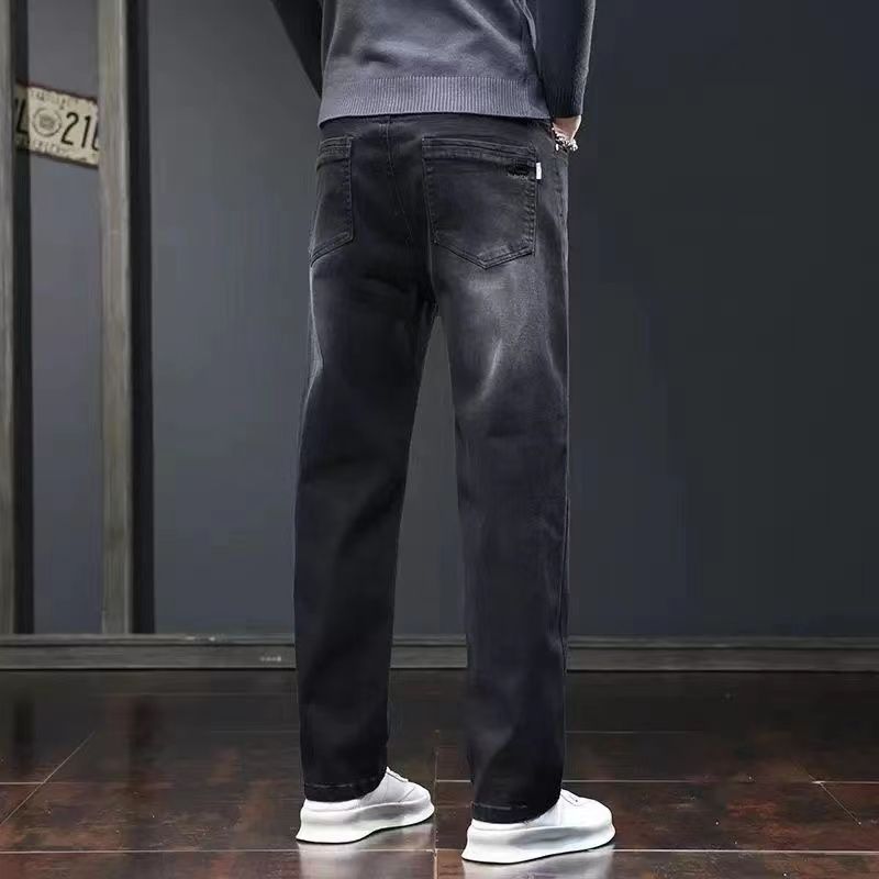 2025新款牛仔裤男士弹力男装裤子春秋季潮牌直筒宽松百搭休闲批发|undefined
