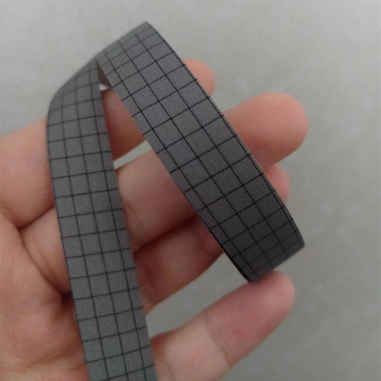 冲锋衣热封胶条雪纺布格子纹压胶条三层布热封胶带车缝线热风条