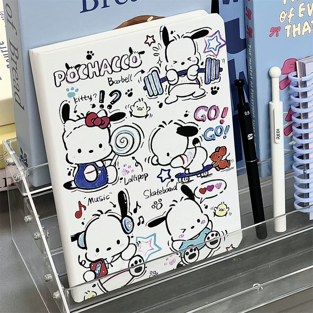 Notebook (Sanrio) Pochacco A5 hardcover, super‑thick student horizontal notepad