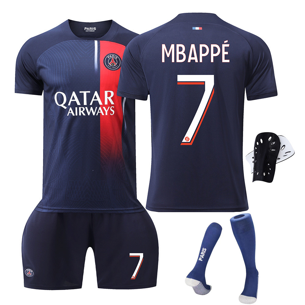 Paris Saint-Germain uniforme de fútbol 23 niños bola uniforme N ° 30 nemalm bapei Li gangren bola ropa grupo compra