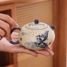 红岳火石红釉敦煌梦蝶复古陶瓷泡茶壶西施壶壶家用功夫茶具单壶