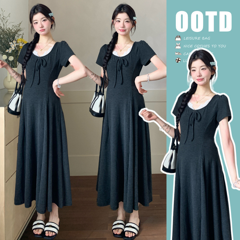 New Summer Style Holiday Casual Slimming and Age-Reducing Long Dress for Pregnant Women