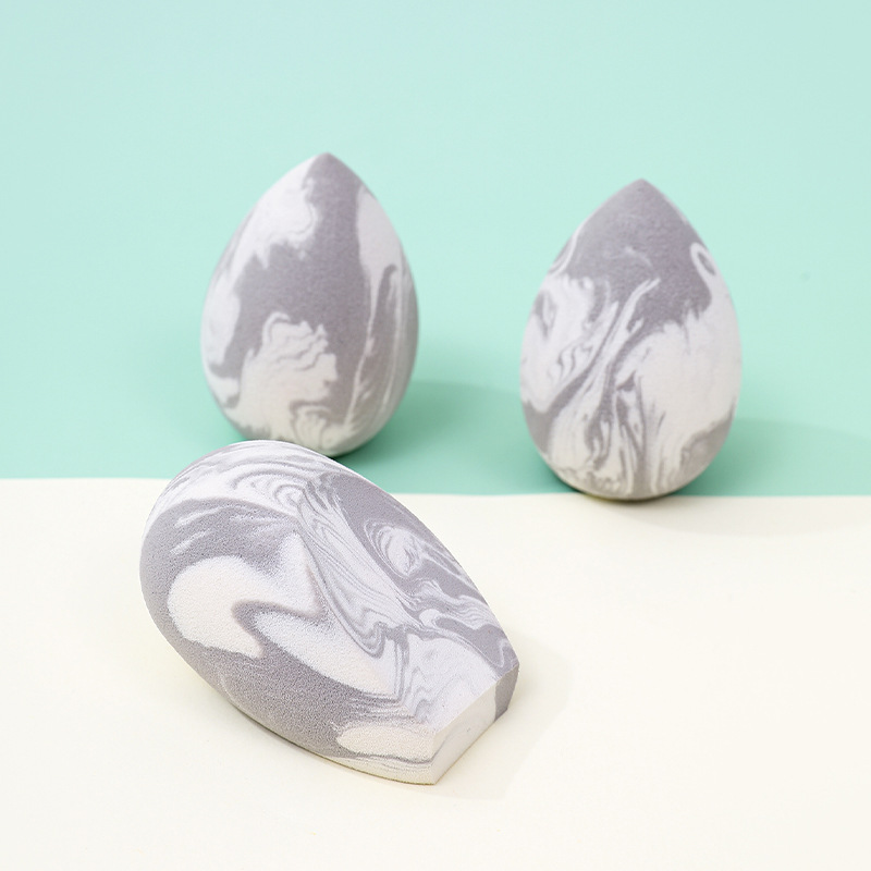 Maquillaje de belleza transfronterizo personalizado de fábrica, soplo de polvo de huevo, color mixto, maquillaje sin látex, esponja, colchón de aire, maquillaje, herramientas de belleza de huevo