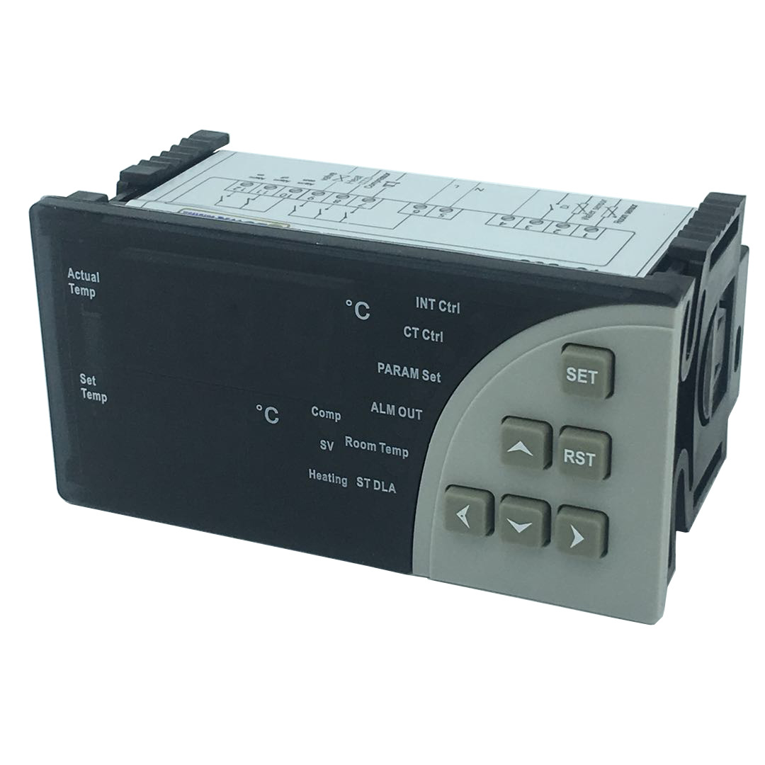 冷水机恒温控制器启停压缩机与旁通电磁阀或电加热实现精准控温