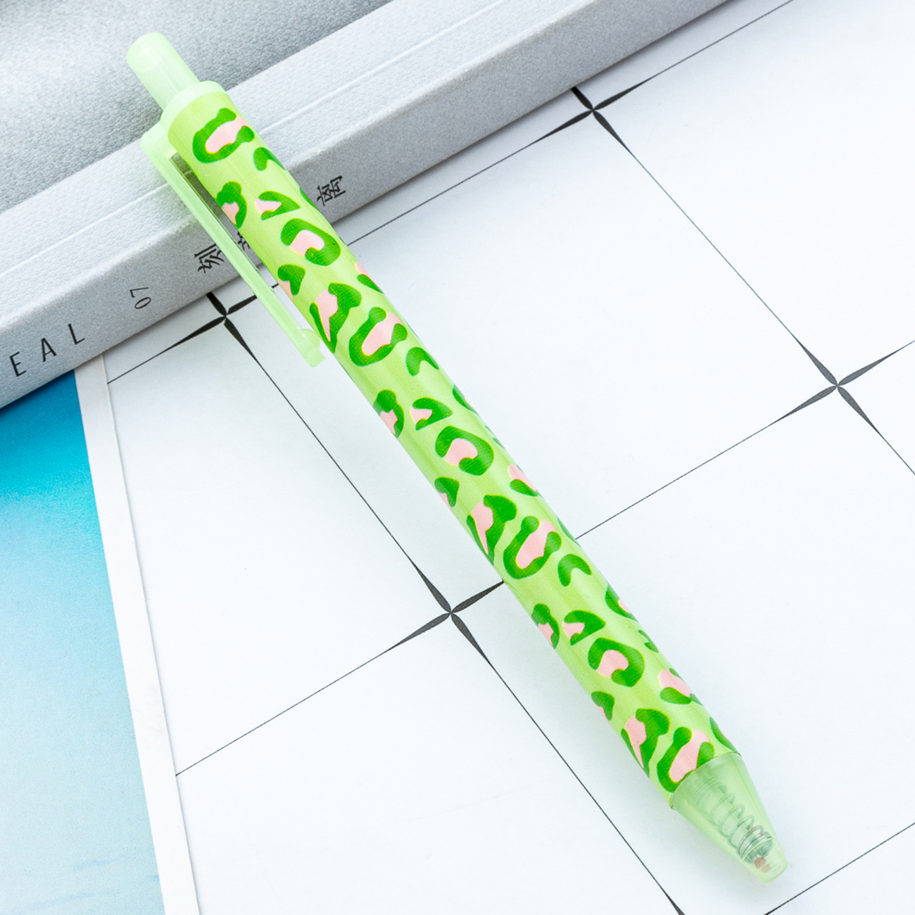 Corazón creativo encantador de la niña leopardo bolígrafo de escritura simple