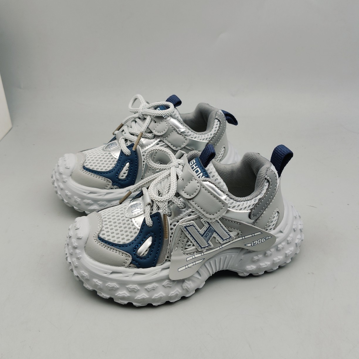 2025 Autumn Children's Shoes Sports Shoes Double Mesh Casual Dad Shoes