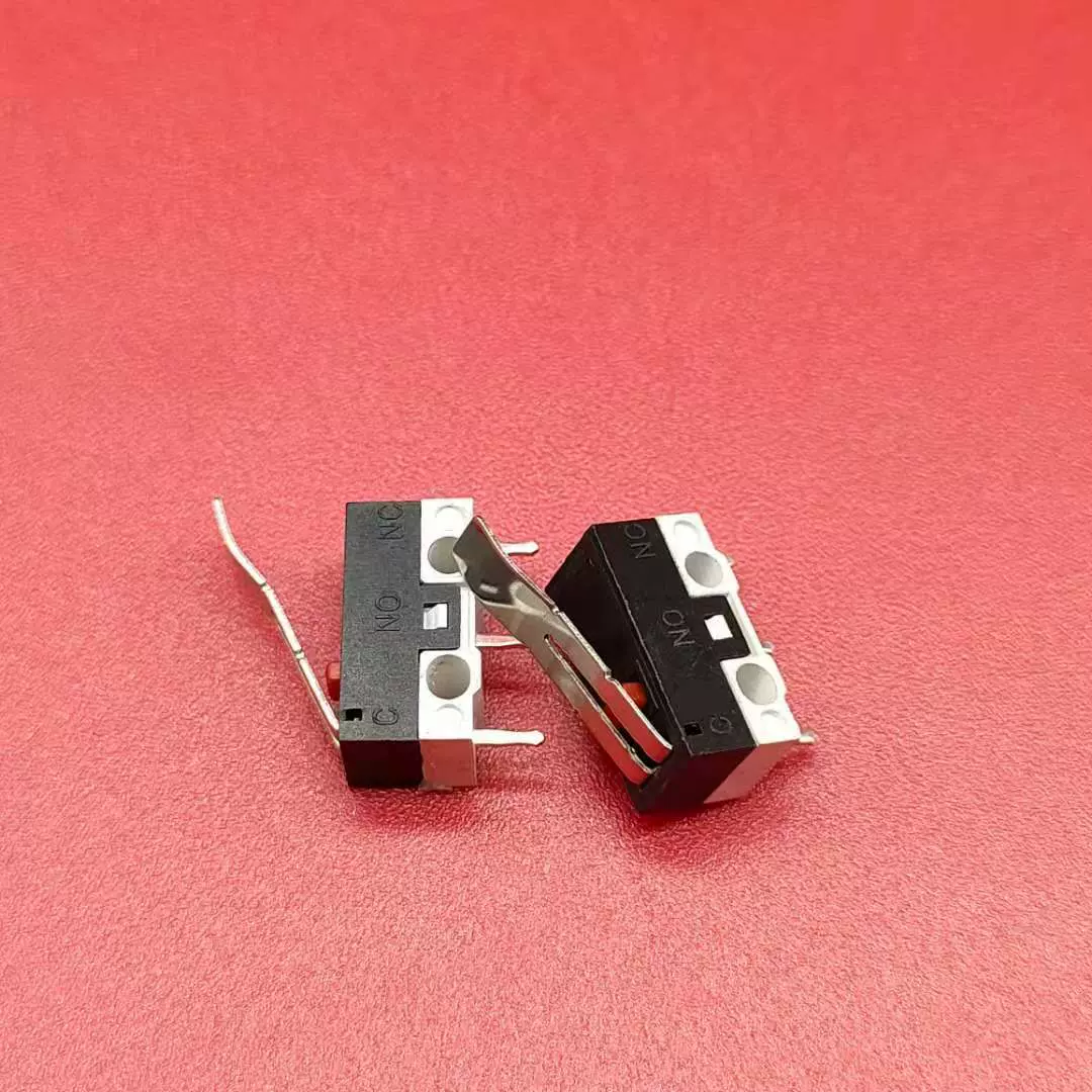 微动开关三脚直脚带柄13.5MM鼠标2A125V耐用微型高精度