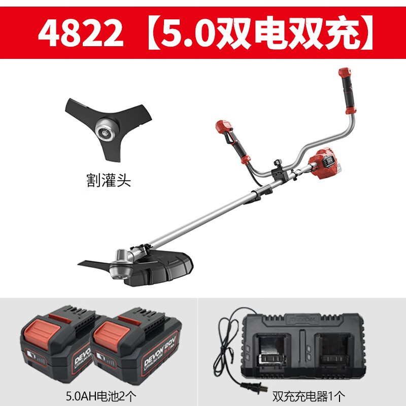 Daiyou Daiyou cortadora de césped eléctrica sin escobillas recargable multifuncional para cortar césped, cortar césped, eliminar hierbas y cortar riego