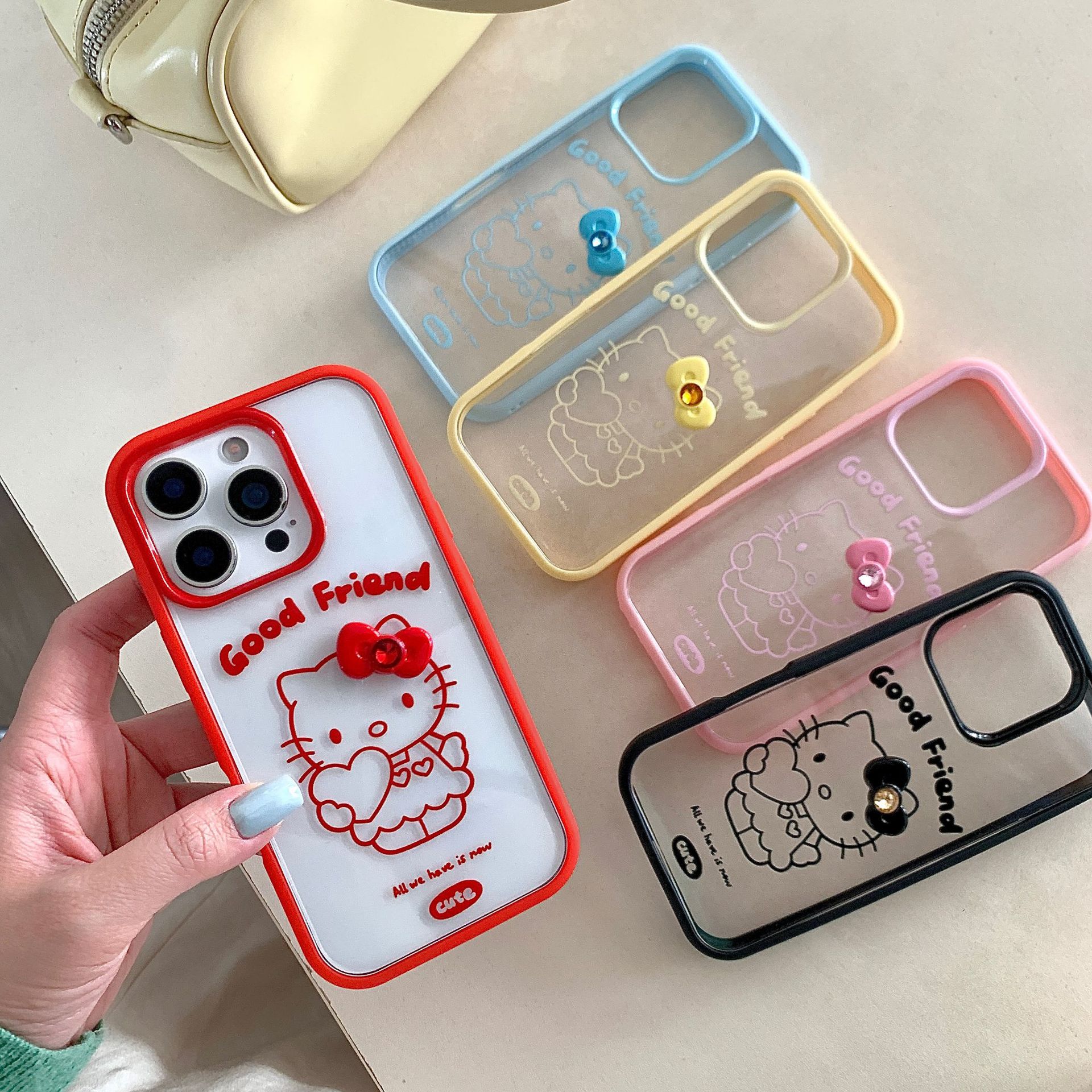 Dopamina linda línea ktcat adecuado para Apple 16ProMax funda para teléfono móvil 15/14 simple 13 nuevo 15Pro femenino