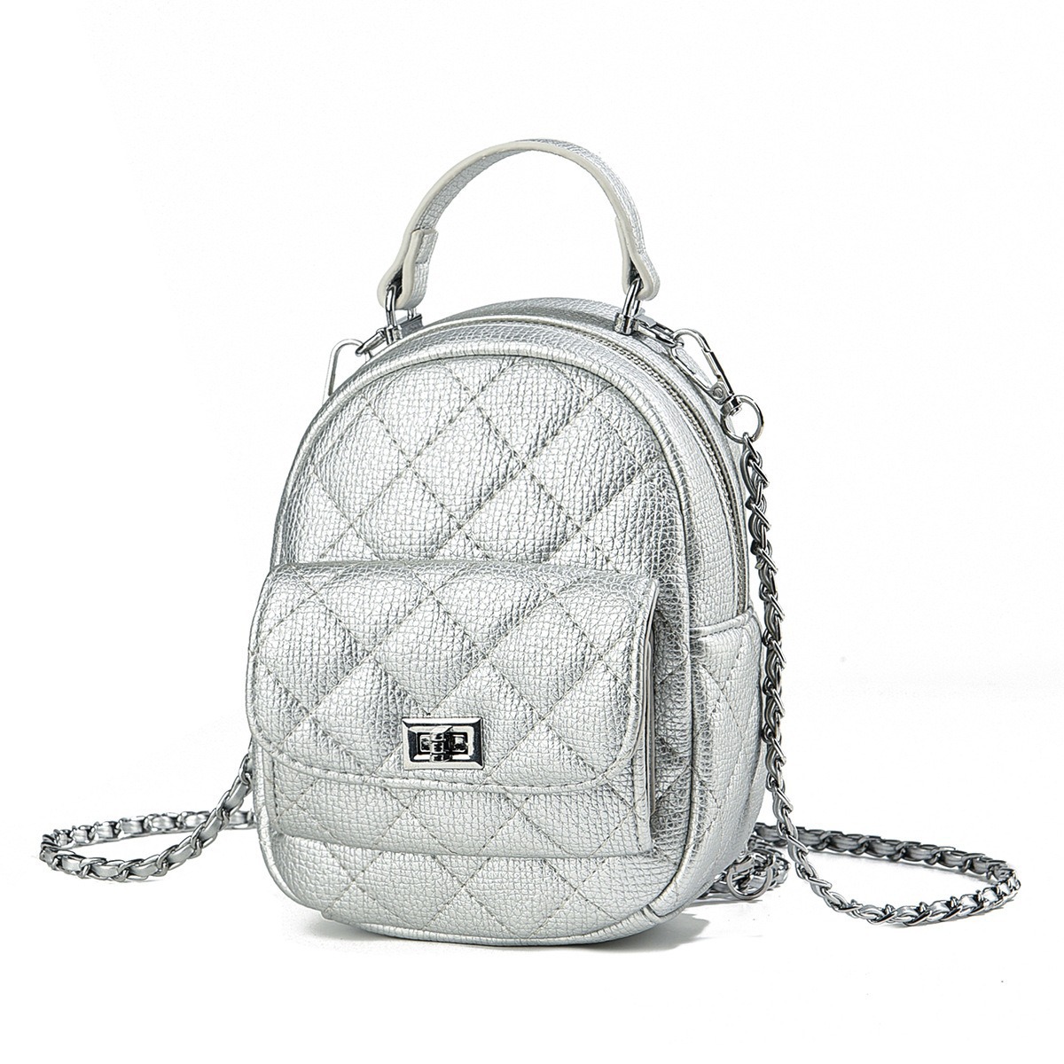 2025 nuevo estilo coreano bolso de moda mujer nicho sensación mochila de mujer mini mochila de cadena de diamante