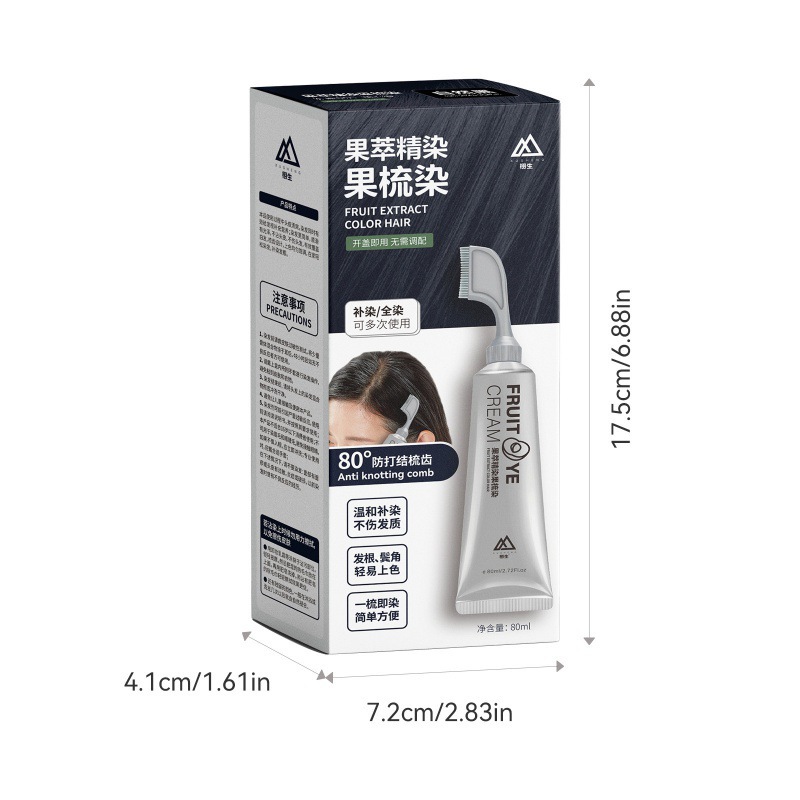 Harmless Hair Dye for Gray Hair - No Damage Formula 5