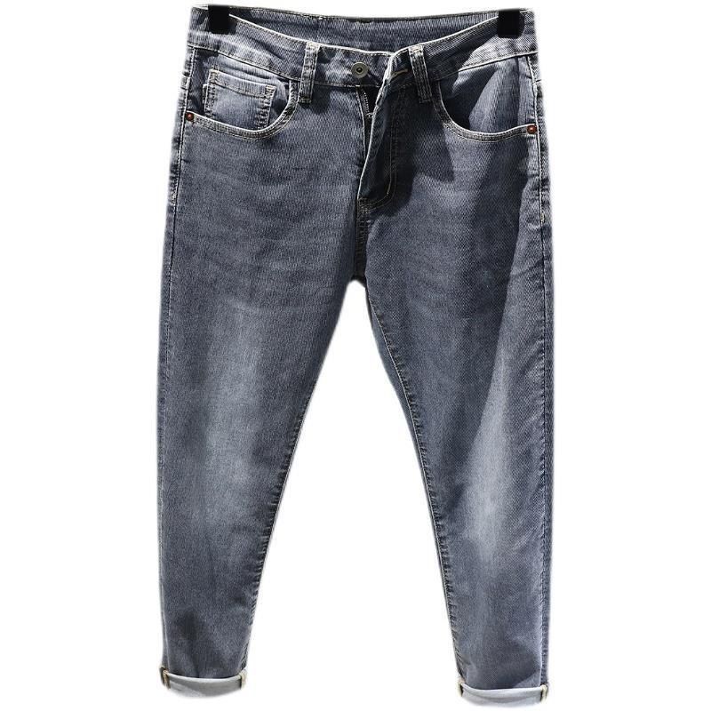Vaqueros slim hombre gris azul pantalón elegante cómodo tendencia_voghion.com