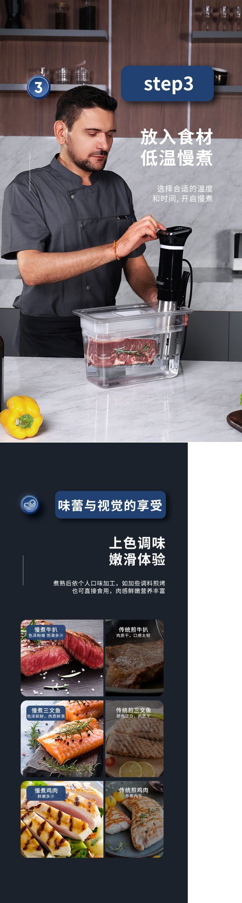 GUDAC低温慢煮机商用家用慢煮棒sousvide恒温分子料理机低温机-阿里巴巴