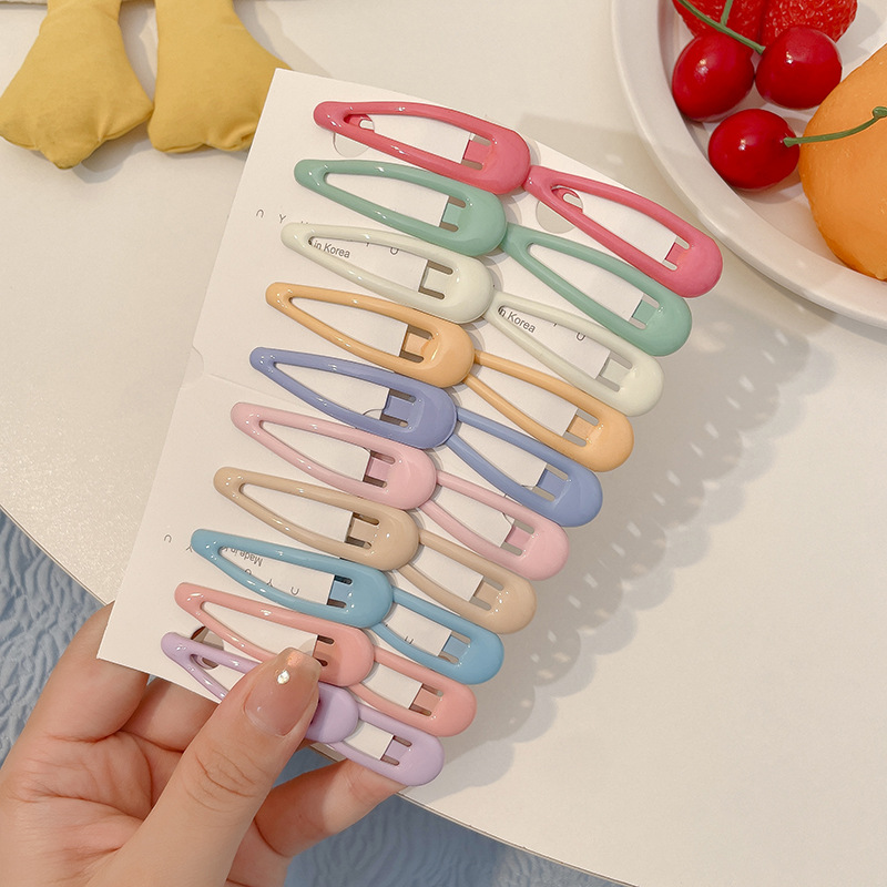 Nuevo clip de BB dopamina de color estrella de pentaco pequeño clip de cabello para niños tocado para niños lindos bordes laterales clip de cabello