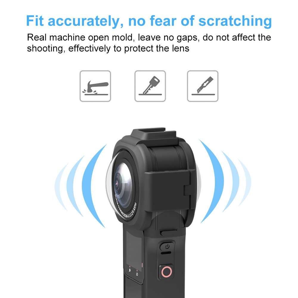 PULUZ Fat Cow adecuado para la cubierta protectora del espejo Insta360 ONE RS 1-Inch 360 Edition