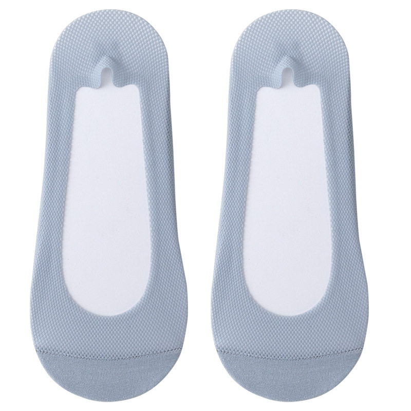 Calcetines de barco Calcetines antideslizantes para mujer Calcetines invisibles de boca baja transpirable de malla fina de primavera y verano Calcetines Zhuji al por mayor