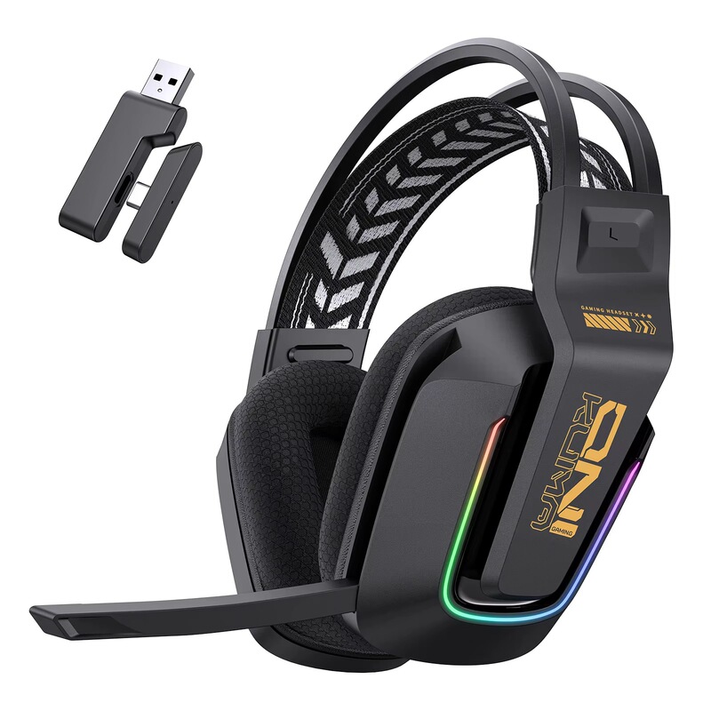 Onikuma Gt828 Gaming Wireless Headset 2.4g Gaming Headset 3 Mode Transmission Bluetooth V5.4 and Matching