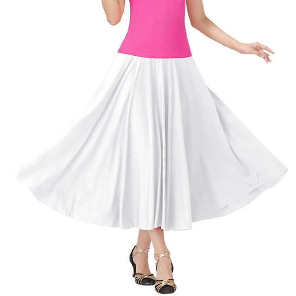White colored long skirt