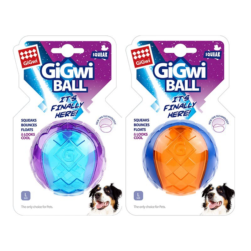 ГиГви дорогая игрушка для собак GBall мяч оливковый со звуком для питомца щенка среднего и большого размера прочная резиновая