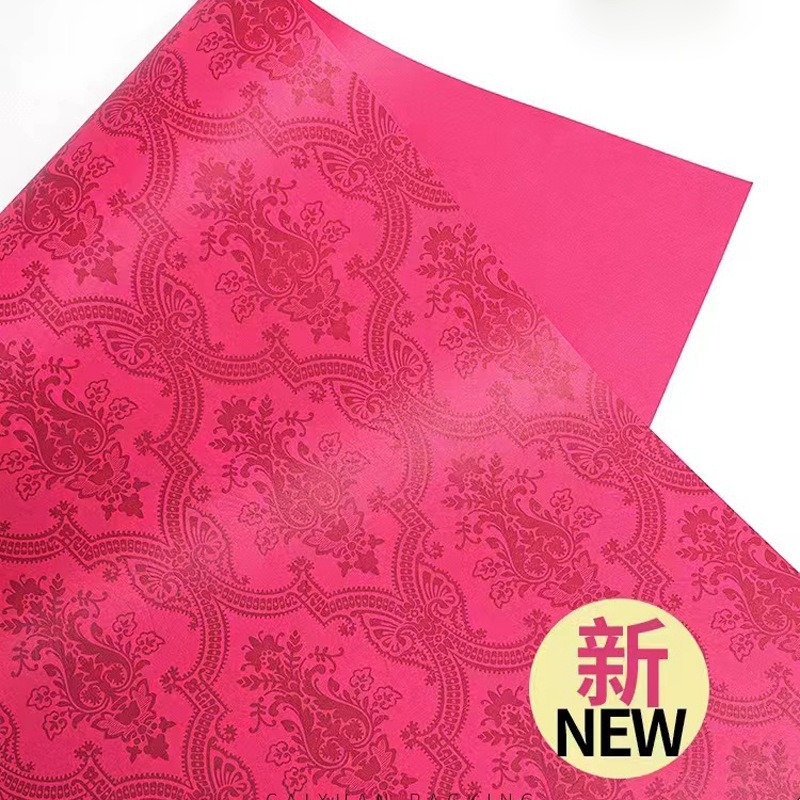 Grueso vintage impreso papel Kraft gran marca estilo flor papel de embalaje ramo material de embalaje Flor de Papel floral