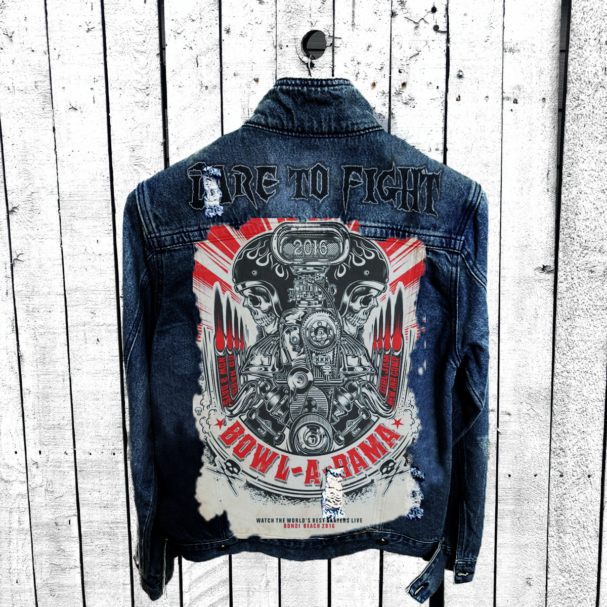 Men's Denim Jacket Round Neck Casual Printed Jacket For Autumn_voghion.com