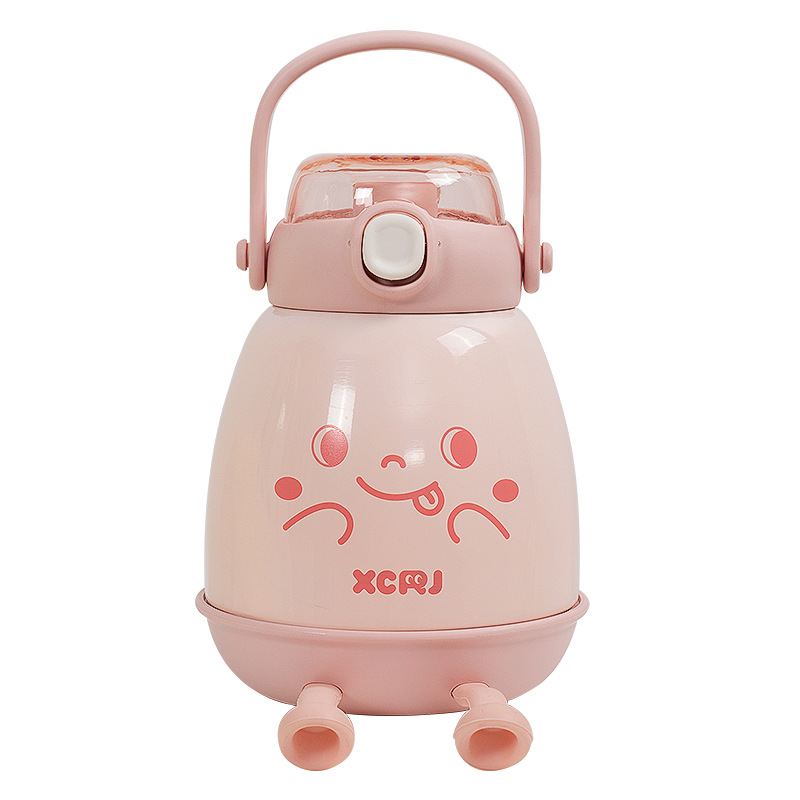 Pequeño diario de té nuevo 316l taza de vacío de acero inoxidable de gran capacidad portátil mango taza de agua de los niños taza de vientre grande al por mayor