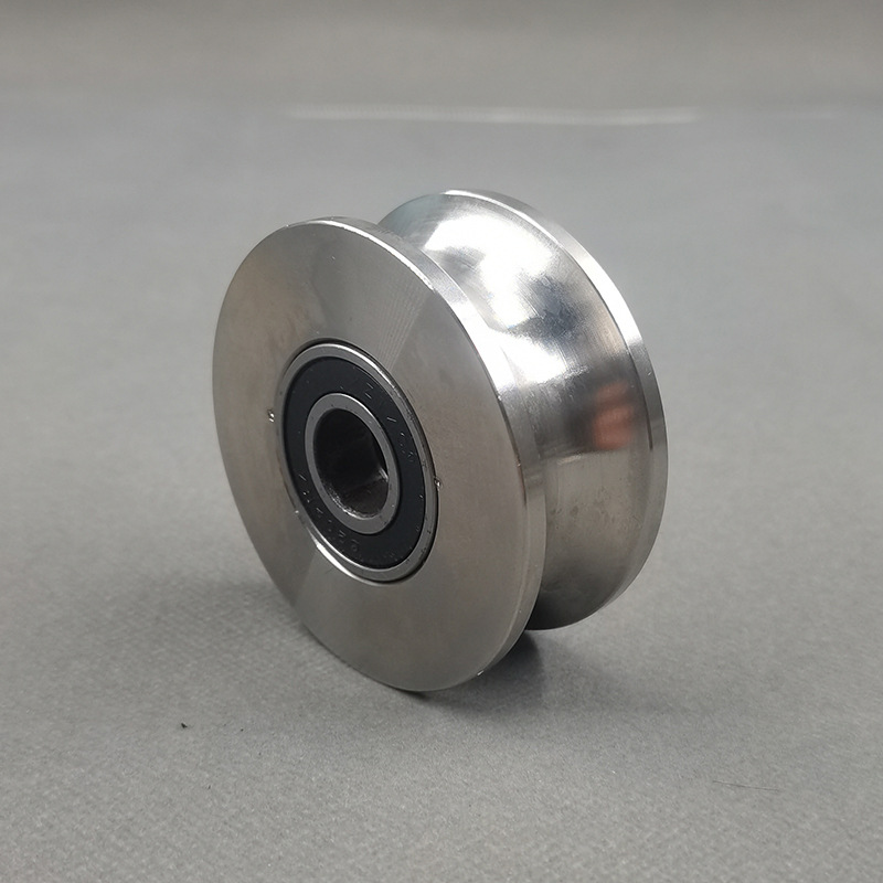 Polea de Riel y Elevación 201/304 Ranura U/V/H de Acero Inoxidable para Pista y Elevación