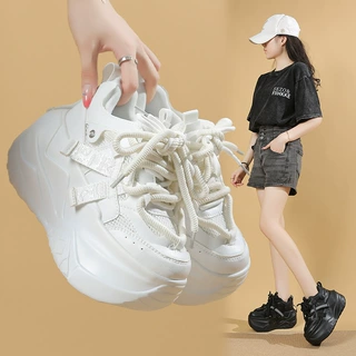 好品质老爹鞋女2026春季新款网面运动鞋厚底显脚小个子内增高女鞋