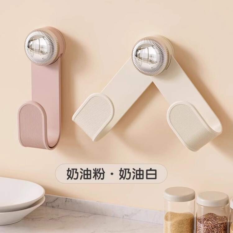 クリーム吸盤回転鍋蓋ラック壁掛けパンチフリーキッチン収納ラック収納ラックまな板ラックプラスチック|undefined