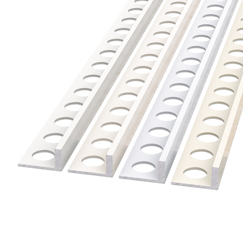 Tira de Transición para Azulejos L de Aleación de Aluminio Impermeable Antideslizante para Baño y Sala de Estar