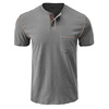 Men's summer short sleeve T-shirt, top, European style, Amazon