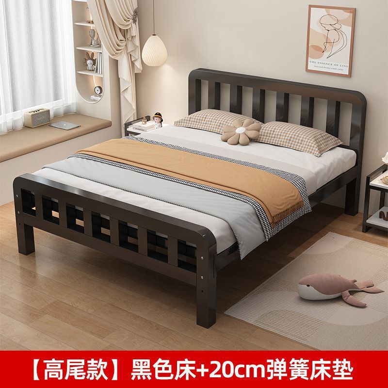 铁艺床双人床1.5米欧式家用1.8铁床单人不锈钢出租房铁架批发|undefined