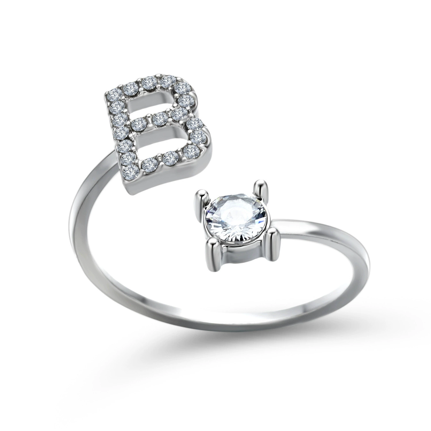 (Cross-border trading), ring, creative adjustable one size accessory with letters