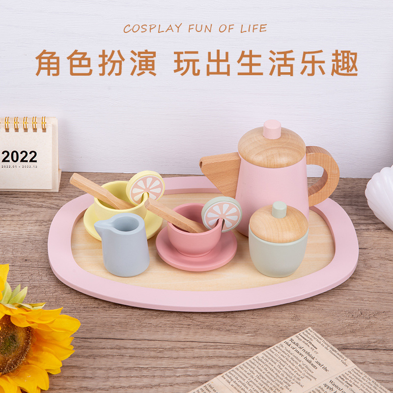 Children's realistic family tea set