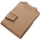 Men's Mock Turtleneck 100 Pure Wool Sweater Autumn and Winter New Seamless Long Sleeve Large Size Base Cashmere Sweater