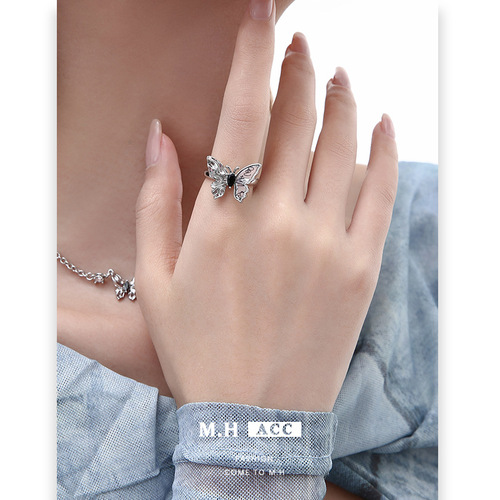 New Chinese-style painted butterfly long pendant earrings for women, wholesale, retro luxury, 925 silver needle earrings, light luxury trendy earrings