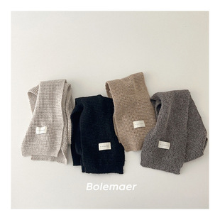 Children's Wool Scarf Autumn and Winter Warm Scarf for Boys and Girls Baby Winter Fashionable Scarf Trend