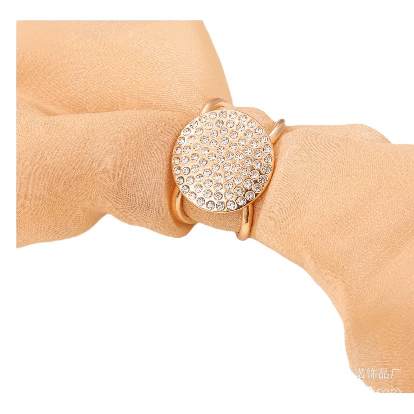 Новая стильная пряжка для шарфа и пояса из шерсти, крупная пряжка для пояса плаща, со стразами