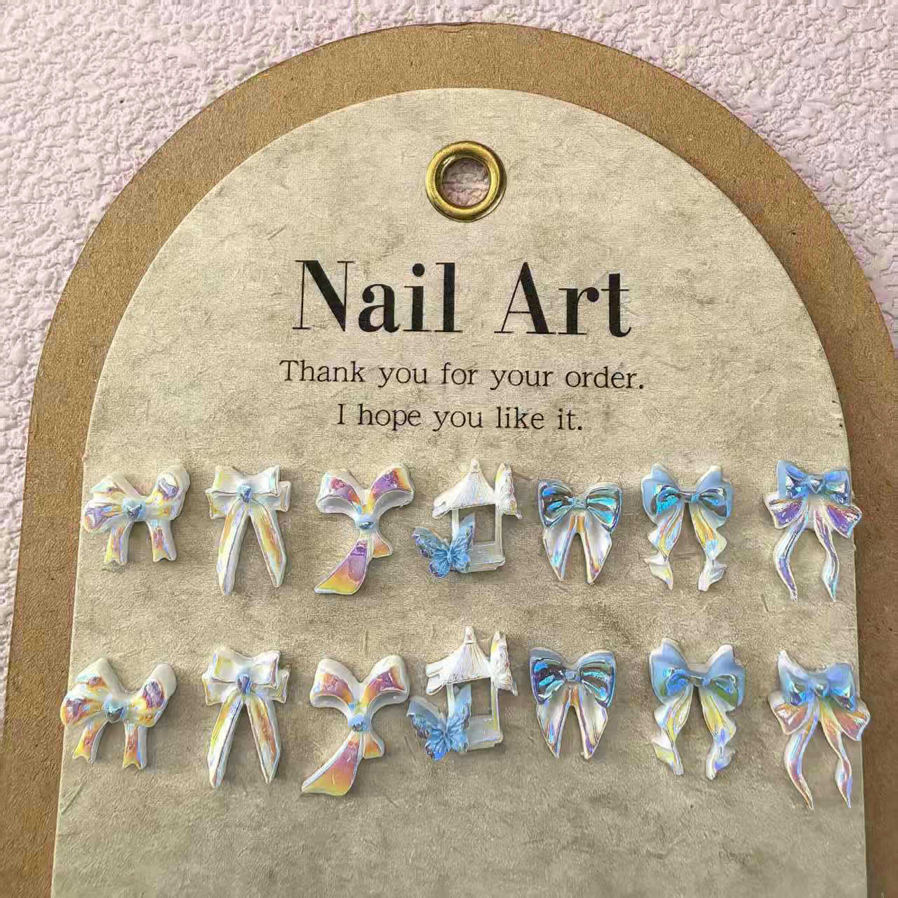 蝴蝶结领结飘带电镀树脂美甲饰品配件批发_08.jpg
