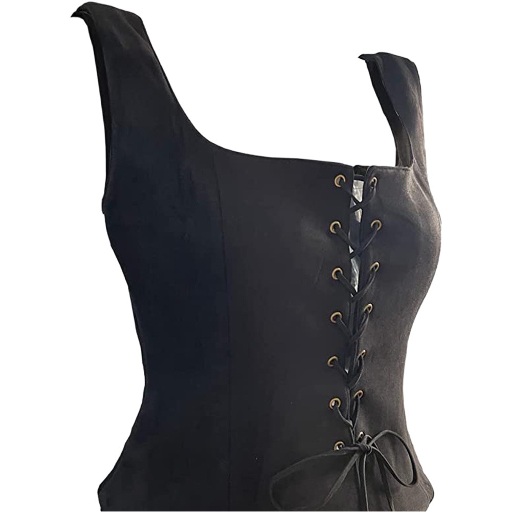Amazon Renacimiento Viking cos ropa chaleco Chaleco de gamuza ropa de Halloween fábrica