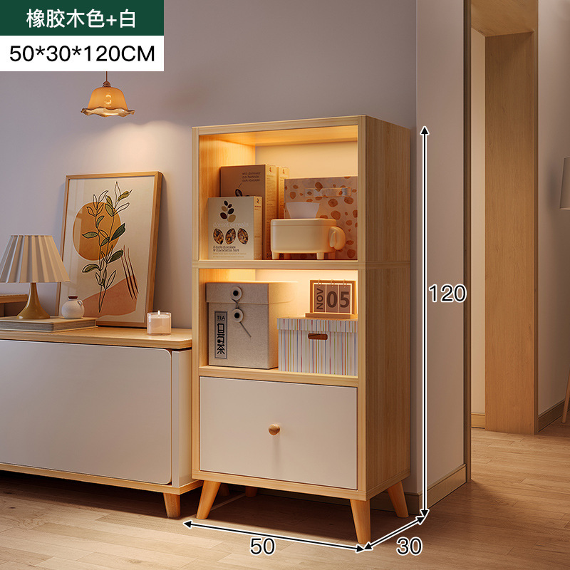 Armario de almacenamiento de varias capas junto al mueble de TV, armario de exhibición de sala de estar, estantería estrecha para el hogar, armario de almacenamiento para el dormitorio, armario de piso a techo