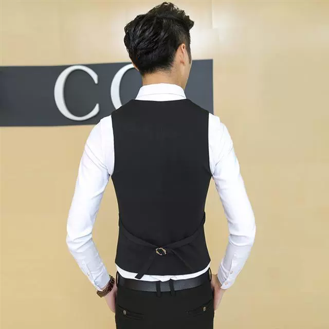 Костюм, жилет для отдыха, без упоминания площадки, slim fit