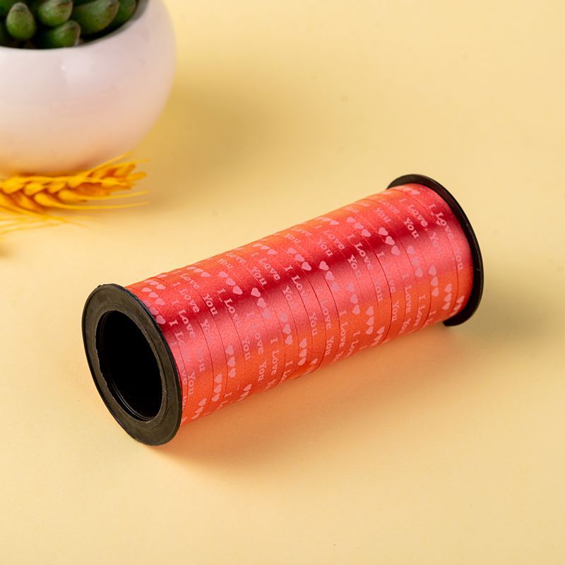 Venta caliente globo cinta Inglés carta impresión atado globo cuerda perla cinturón 100 yardas 520 cinta especial de comercio exterior