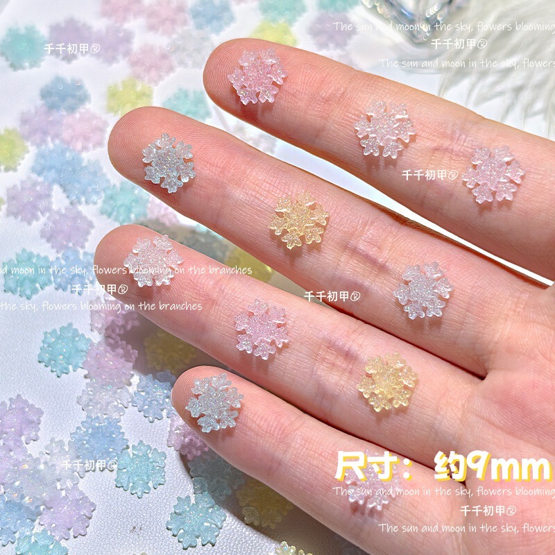 New Christmas Frosting Snowflake Nail Art Decorations, Handmade Atmospheric Christmas Nail Art Trinkets, Christmas Accessories Wholesale New Christmas Frosting Snowflake Nail Art Decorations, Handmade Atmospheric Christmas Nail Art Trinkets, Christmas Accessories Wholesale
