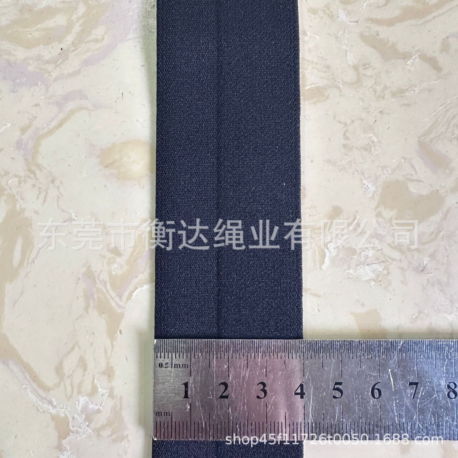 Stock 2.5-5cm Y-shaped unilateral abertura pantalones interiores cintura elástica de alta elasticidad doble borde de lana expuesta tiras de goma