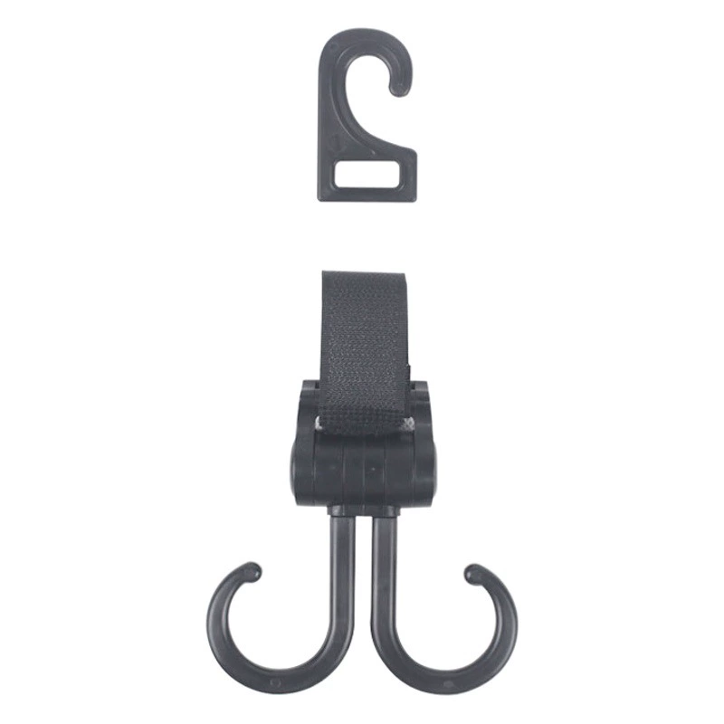 Трансграничный многоцелевой крючок для коляски спинка Автокресла крючок для сумки Высокое качество двойной крючок из АБС-пластика