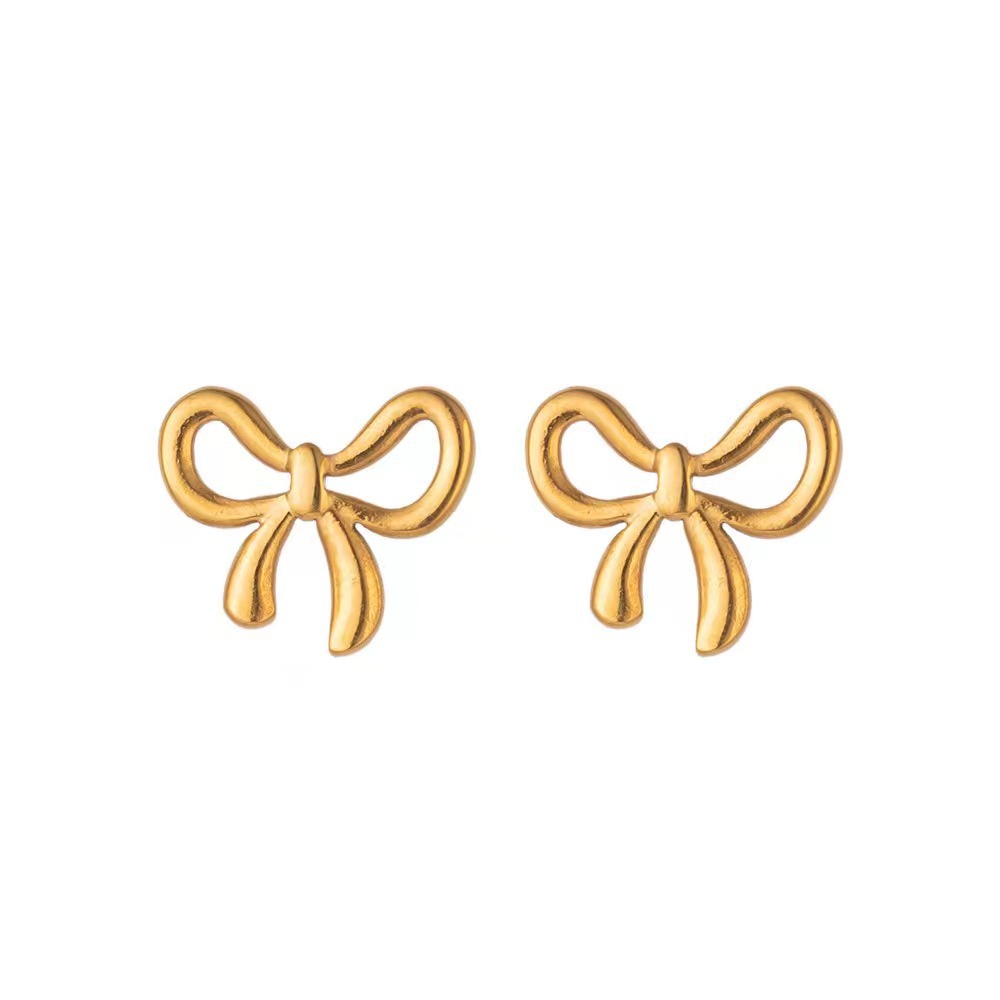 Cute round beads with bow stainless steel, fashionable universal bracelet, jewelry, accessory, simple and elegant design 5