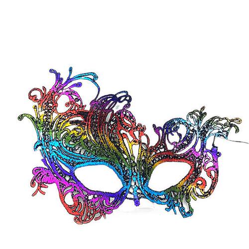 Phoenix Gold-Plated Lace Mask for Adults | Half-Face Halloween Mask for Parties & Masquerade Events | Sexy Fetish Eye Mask