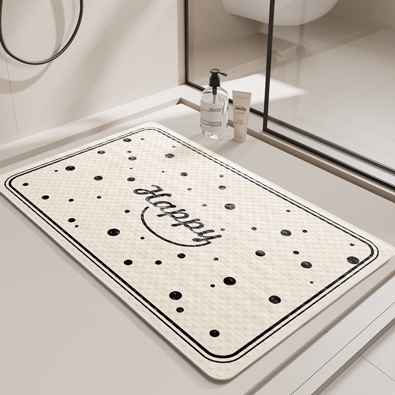 Simple ins ducha cuarto de baño antideslizante Mat Hotel PVC baño masaje estera del pie de los niños resistente a la caída de ventosa alfombra del piso